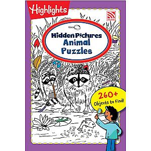 HIGHLIGHTS ON THE GO - HIDDEN PICTURES - ANIMAL PUZZLES