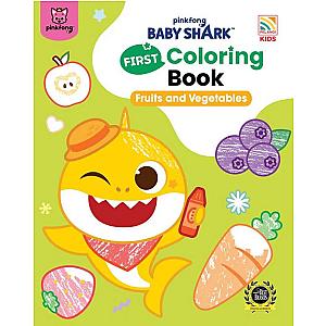 Baby Shark First Coloring Book Fruits and Vegetables