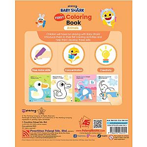 Baby Shark First Coloring Book Animals