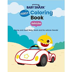 Baby Shark First Coloring Book Vehicles