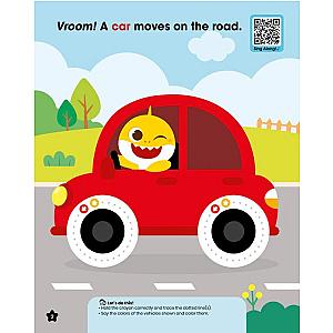 Baby Shark First Coloring Book Vehicles