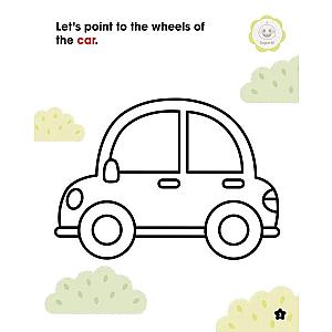 Baby Shark First Coloring Book Vehicles