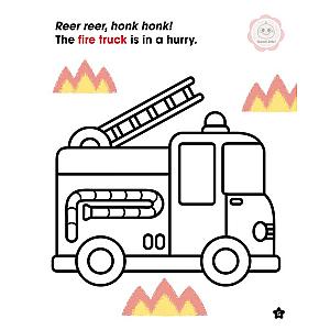 Baby Shark First Coloring Book Vehicles