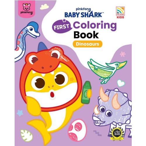 Baby Shark First Coloring Book Dinosaurs