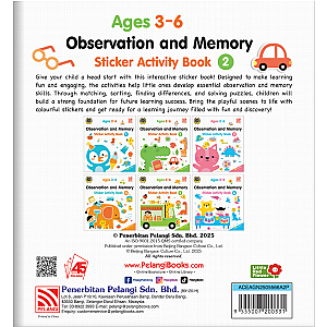 OBSERVATION & MEMORY STICKER - ACTIVITY BOOK 2