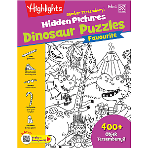 HIGHLIGHTS HIDDEN PICTURES- GAMBAR TERSEMBUNYI FAVOURITE : HIDDEN PICTURES DINOSAUR PUZZLES BUKU 1