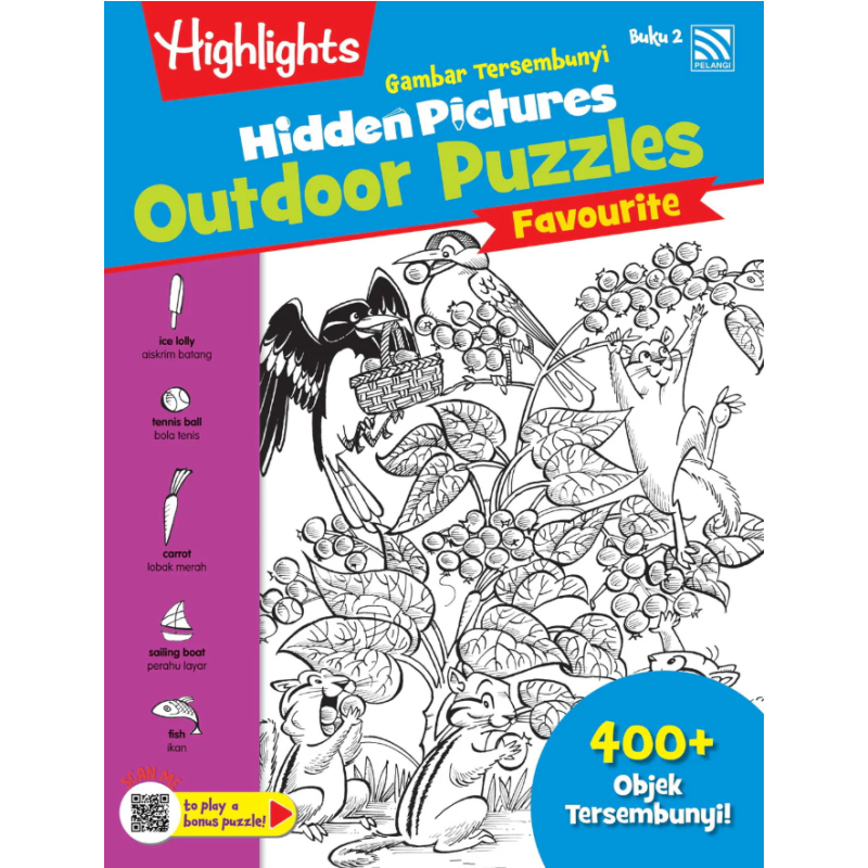 HIGHLIGHTS HIDDEN PICTURES- GAMBAR TERSEMBUNYI FAVOURITE : HIDDEN PICTURES OUTDOOR PUZZLES BUKU 2