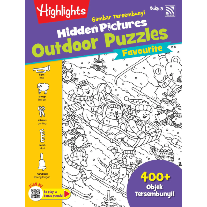 HIGHLIGHTS HIDDEN PICTURES- GAMBAR TERSEMBUNYI FAVOURITE : HIDDEN PICTURES OUTDOOR PUZZLES BUKU 3
