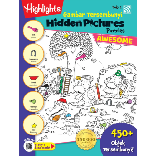 HIGHLIGHTS HIDDEN PICTURES AWESOME - GAMBAR TERSEMBUNYI : HIDDEN PICTURES PUZZLES 1 (BI-BM)