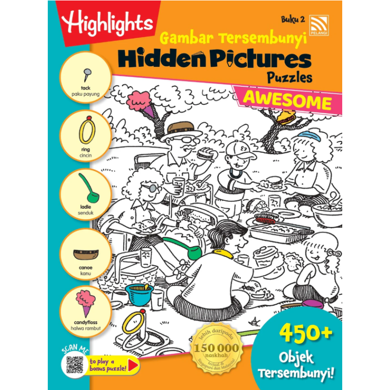 HIGHLIGHTS HIDDEN PICTURES AWESOME - GAMBAR TERSEMBUNYI : HIDDEN PICTURES PUZZLES 2 (BI-BM)